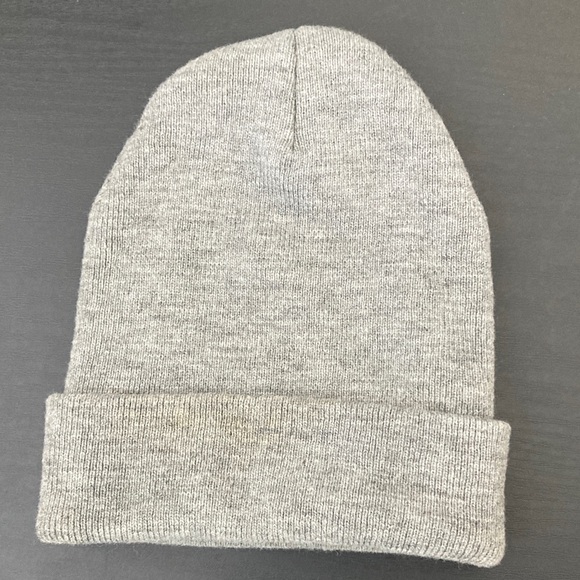 Decky Gray Knit Beanie Foldable - Picture 1 of 4